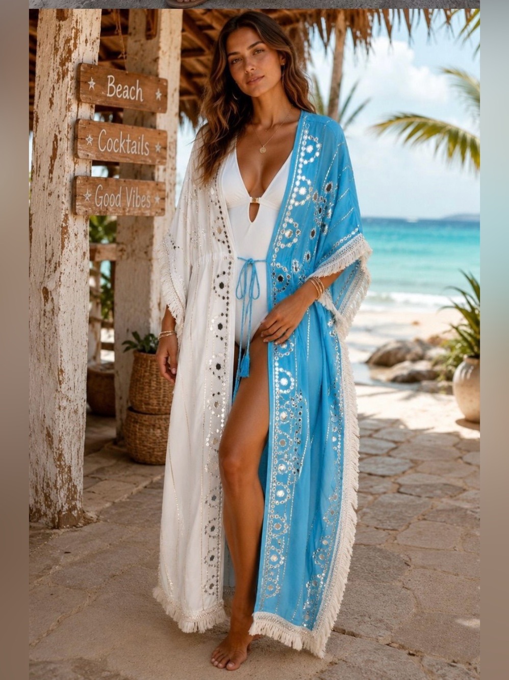 BOHEMIAN RESORT
KIMONO COVER-UP (ONE SIZE, SMALL-2X)
